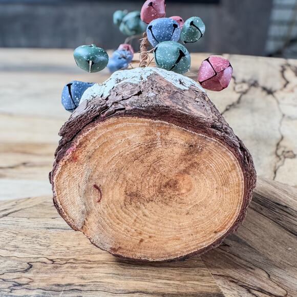 Primitive Rustic Country Christmas w Wire Trunk/Branches and Colorful Bells-22”H - Picture 5 of 6